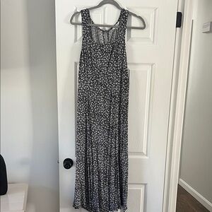 American Eagle Outfitters Black and White Floral Maxi Dress